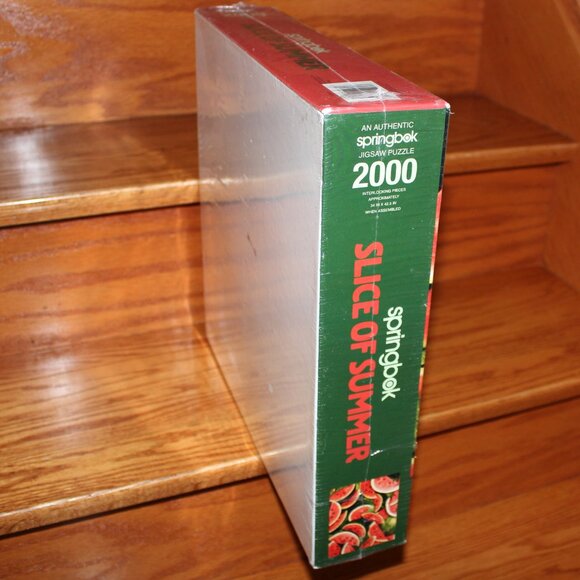 3/$88❤️sealed vintage 2003 SLICE OF SUMMER Springbok puzzle Watermelon Mosaic - Picture 4 of 7